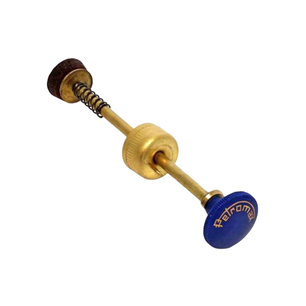 Complete brass pump with a blue knob engraved for Petromax lamps, suitable for various models, featured in Lamps & Lighting, Parts and Accessories, Other Parts, Best Sellers, and Promo Eligible collections.