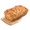 Handcrafted loaf of fresh apple fritter bread with cinnamon and chopped apples, resting on a wooden cutting board, featured in Kitchen & Food, Snacks and Sweets, and USA Made collections.