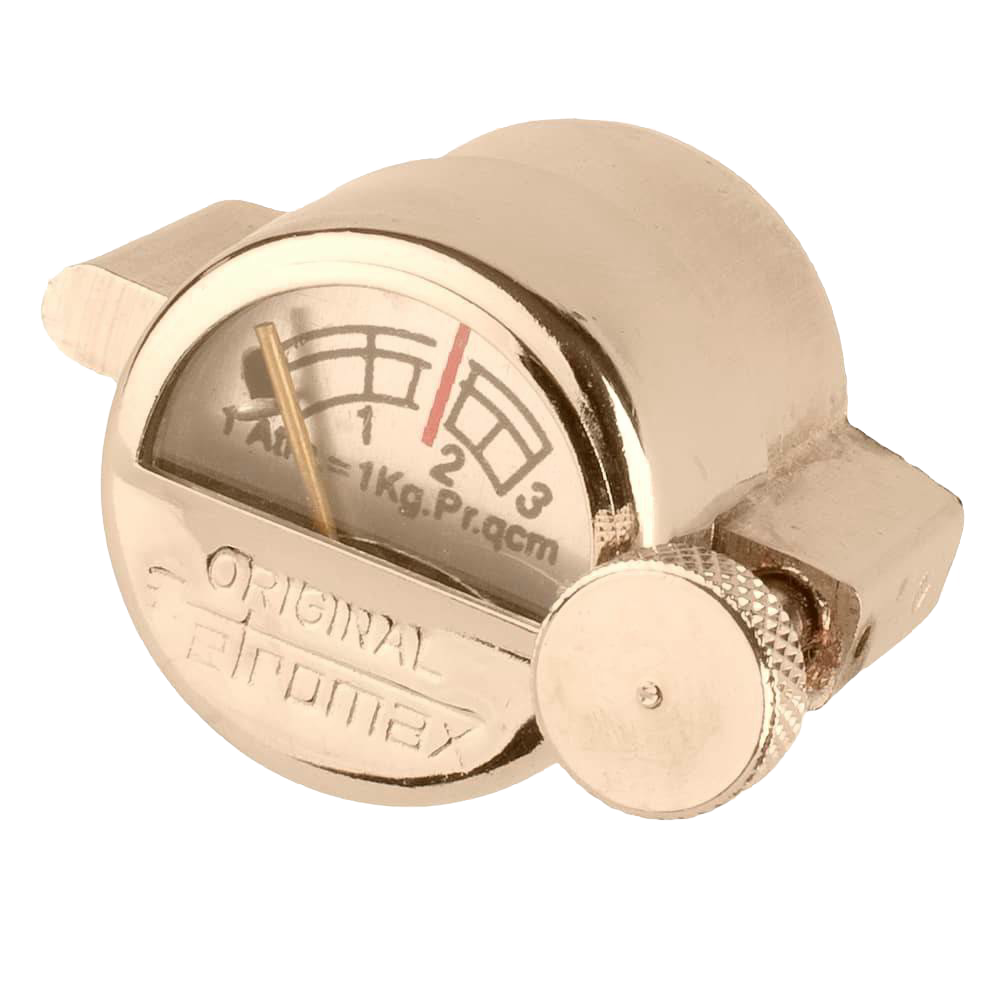 Compact metal manometer gauge for accurate pressure monitoring, designed for lamps, featured in Lamps & Lighting, Parts and Accessories, Other Parts, Best Sellers, and Promo Eligible collections.