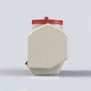 Beige high-capacity chicken water container with a red lid, designed for farm and garden use, animal care, and chicken accessories in best sellers collection.