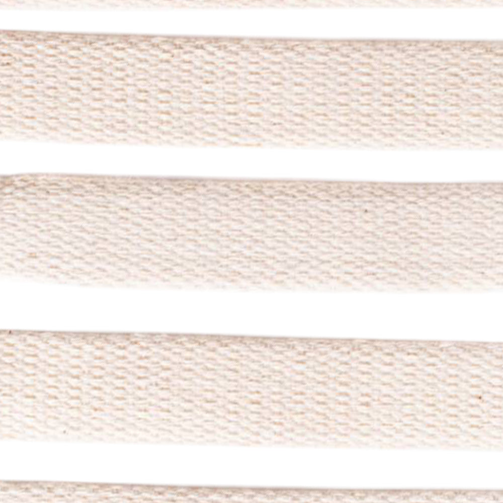 Close-up of handcrafted flat cotton wicks with tightly woven natural fibers, designed for efficient fuel flow in oil lamps, ideal for Farm, Garden & Tool and Emergency Supplies collections.