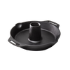 Durable cast iron poultry roaster with a central cone for even cooking, featuring dual handles for easy handling, ideal for Kitchen & Food, Cookware, Cast Iron, and Best Sellers collections.