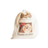 Cotton drawstring bag featuring handcrafted cinnamon spice scone mix with vintage-style label, perfect for Kitchen & Food, Pantry, Dry Goods and Mixes, Best Sellers, Promo Eligible collections.
