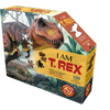 Handcrafted dinosaur-shaped 100-piece jigsaw puzzle featuring T-Rex illustration with fun facts, designed for children's toys and puzzle collections within Toys, Books & Games.