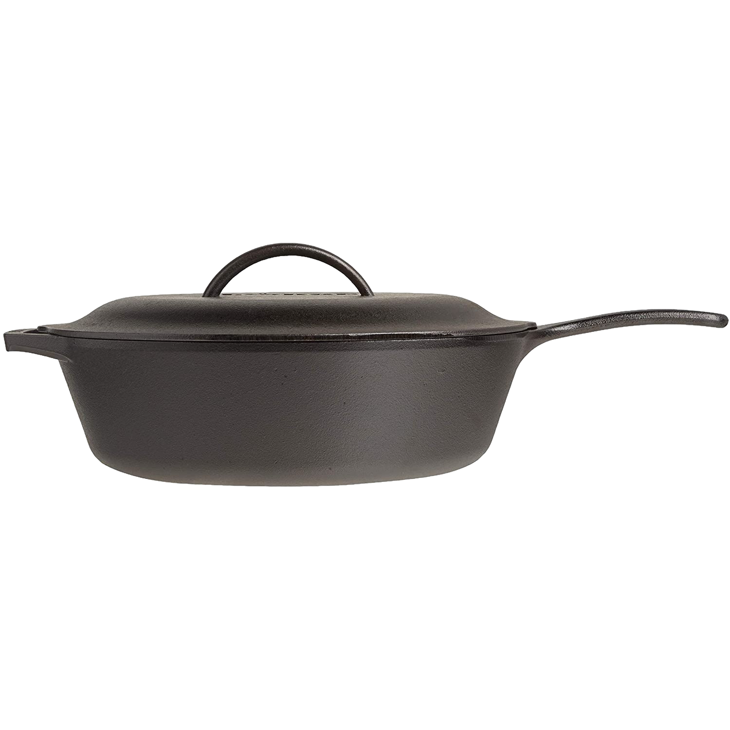Extra deep cast iron chicken fryer with lid featuring self-basting nubs and skillet-style handle, pre-seasoned for even heating, ideal for Kitchen & Food, Cookware, Cast Iron, and Best Sellers collections.