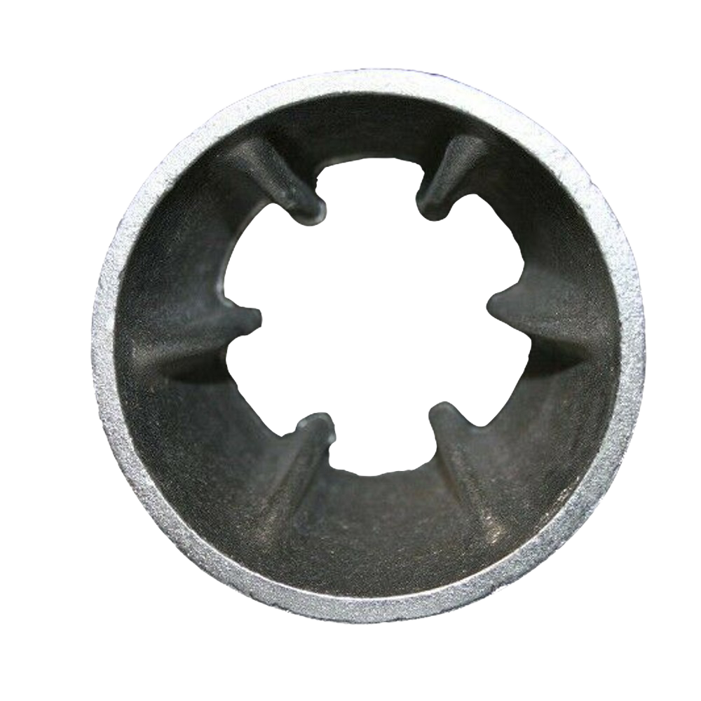 Close-up view of a metal corn sheller component with small teeth, handcrafted in the USA, designed to pull kernels off seed corn without breaking germ ends, featured in Farm, Garden & Tool, Farm Tools, USA Made, Best Sellers, and Promo Eligible collections.