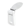 Compact foldable butter knife with a white handle and stainless steel blade, designed to snap onto tubs for convenient storage, ideal for Kitchen Gadgets, Kitchen Accessories, Best Sellers, and Promo Eligible collections.