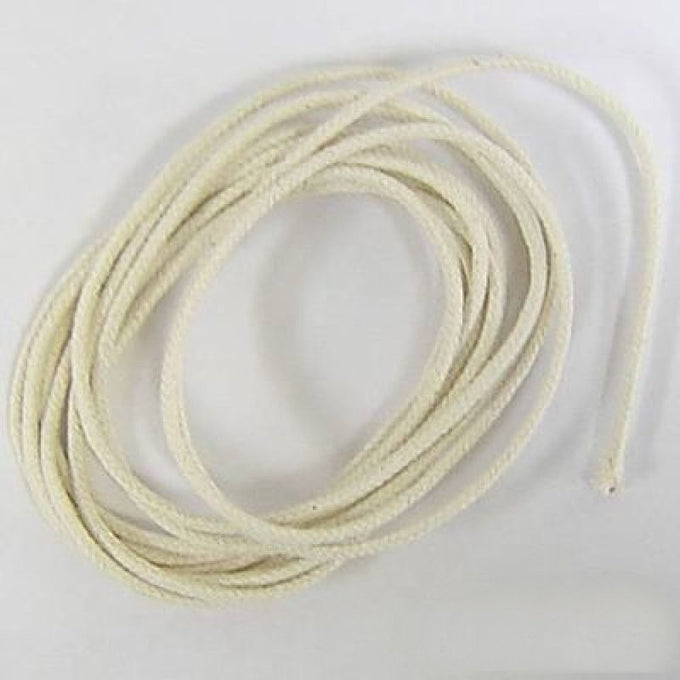 Handcrafted natural cotton wick with a paper core, ideal for use in container candles over 4 inches, featured in lamps and lighting, candlemaking supplies, and best sellers collections.