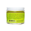 Clear glass jar with metal lid containing handcrafted moisturizing blemish salve made in USA, featuring herbal ingredients for soothing skin eruptions, ideal for Health & Wellness and Best Sellers collections.
