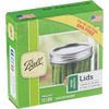 Box of twelve BPA-free wide-mouth lids for home canning jars, crafted in USA and perfect for preserving fruits and vegetables, featured in Kitchen & Food and Food Preservation collections.