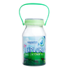 Clear plastic mason jar bug catcher with green handle and lid featuring a glow-in-the-dark flip-open magnifier and breathing holes, part of Toys and Outdoor Play collections.