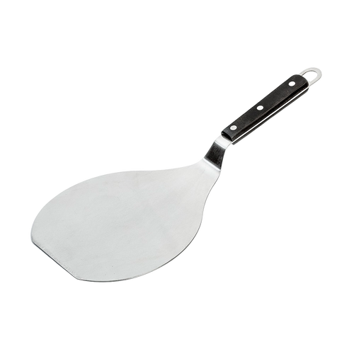 Extra wide stainless steel spatula with a triple-riveted angled handle for easy control, designed to slide under baked goods, featured in Kitchen & Food, Kitchen Gadgets, and Best Sellers collections.