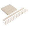 Disassembled handcrafted wooden pasta drying rack made from eco-friendly rubberwood, designed for easy storage and ideal for Kitchen & Food, Food Preservation, and Drying collections.