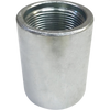 Metal drive coupling with internal threading, designed for joining sections of water pipe, featured in Appliances, Water Pumps, and Pump Parts and Tools collections.