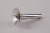 Seamless rustproof aluminum sausage stuffing horn measuring approximately 4-3/4 inches long with 11/16-inch diameter tip, fits meat choppers, ideal for Kitchen & Food, Specialty Equipment, Butchering Supplies, Best Sellers, and Promo Eligible collections.