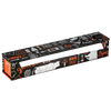 Professional-grade aluminum foil dispenser with black and orange BBQ-themed graphics, featuring a built-in cutter and non-skid rubber feet, ideal for Kitchen & Food and Cookware collections.
