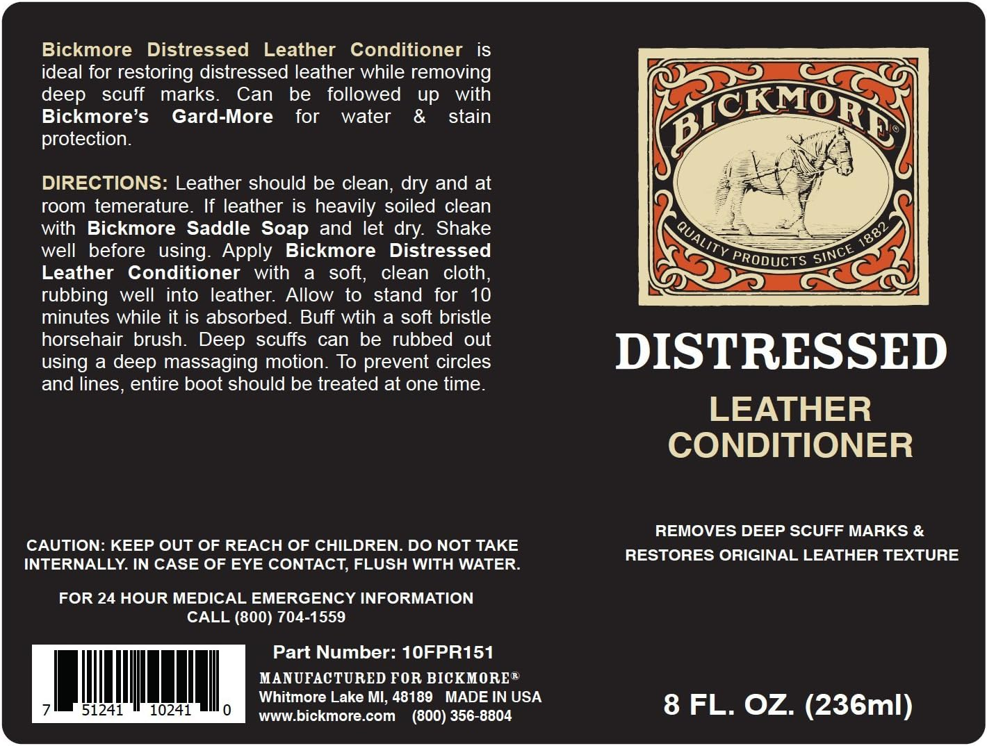 Bickmore Distressed Leather Conditioner