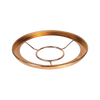 Copper-colored shade ring holder with a smooth round frame and inner support ring, designed for use with glass lamp shades, featured in Lamps & Lighting, Shade Rings and Holders, Parts and Accessories, Best Sellers, and Promo Eligible collections.