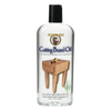 Clear bottle of food-grade mineral oil enriched with vitamin E for conditioning and maintaining wood surfaces such as cutting boards and butcher blocks, USA Made and ideal for Kitchen & Food and Food Prep collections.