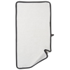 White 100% cotton oven towel with black edging and hanging loop, designed for versatile heat protection, ideal for Kitchen & Food, Kitchen Accessories, and Best Sellers collections.