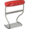 Handheld pie blender with solid stainless steel wires and a red rubber ergonomic handle, designed for easy mixing in baking and cooking, ideal for Kitchen & Food and Baking Supplies collections.