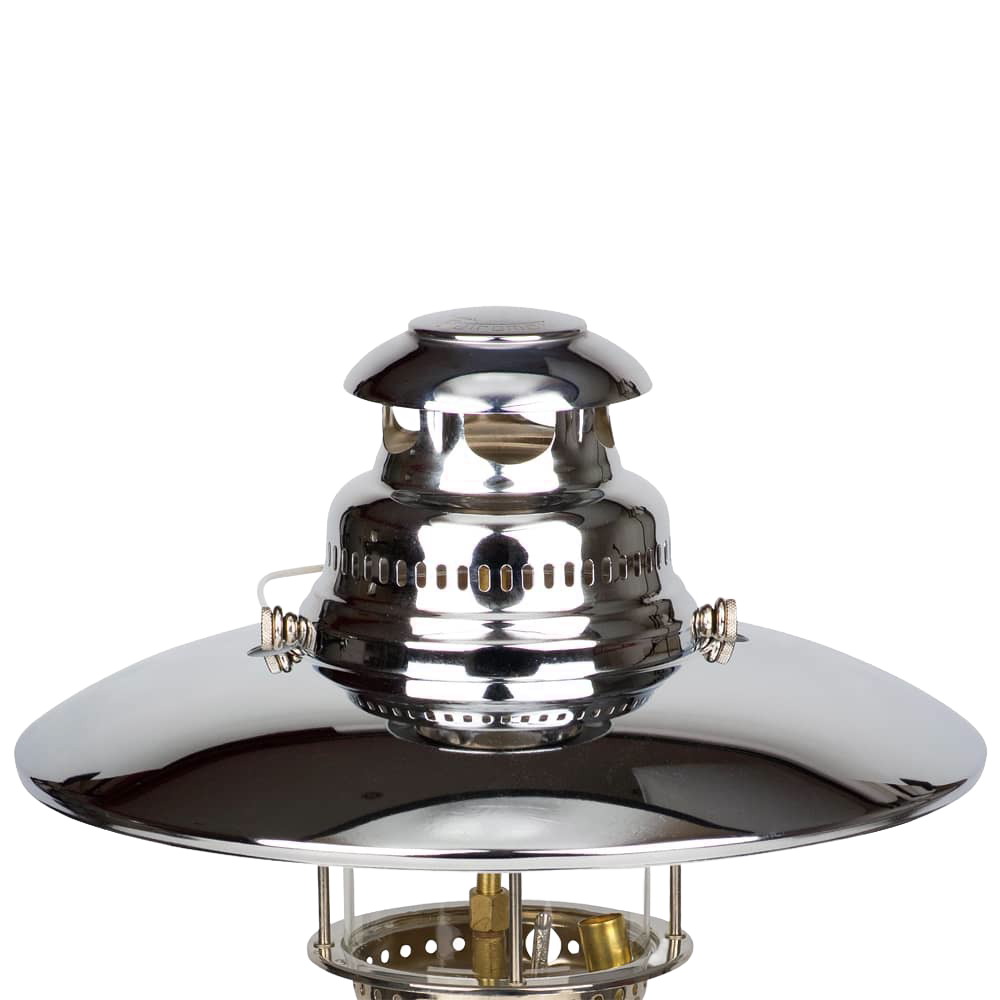 Shiny, handcrafted metal top reflector designed to enhance and focus downward illumination on pressure lamps, featured in Lamps & Lighting, Parts and Accessories, Best Sellers, and Promo Eligible collections.