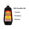32-ounce bottle of red ultra-pure paraffin lamp oil with white cap, advertised as clean-burning, sootless, smokeless, and odorless, featured in Lamps & Lighting and Lamp and Lantern Fuel collections.