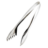 Heavy gauge stainless steel salad tongs with claw edges and mirror finish, designed for easy serving in Kitchen & Food, Storage and Serving, Best Sellers, and Promo Eligible collections.