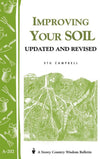 Cover of a gardening book featuring green illustrations of roots and soil, bordered with sketches of watering cans and gardening tools, ideal for home and garden how-to collections.