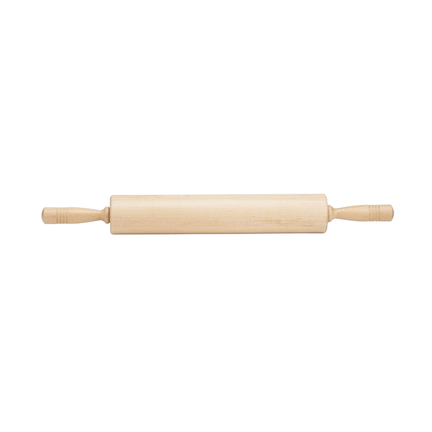 Handcrafted 12-inch traditional maple rolling pin with extra-long comfortable handles, made in USA, ideal for Kitchen & Food, Cookware, Baking Supplies, and Best Sellers collections.