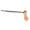 Hand-forged splitting froe with long metal blade and smooth wooden handle, crafted for precise wood splitting, featured in Farm, Garden & Tool and Wood Cutting collections.
