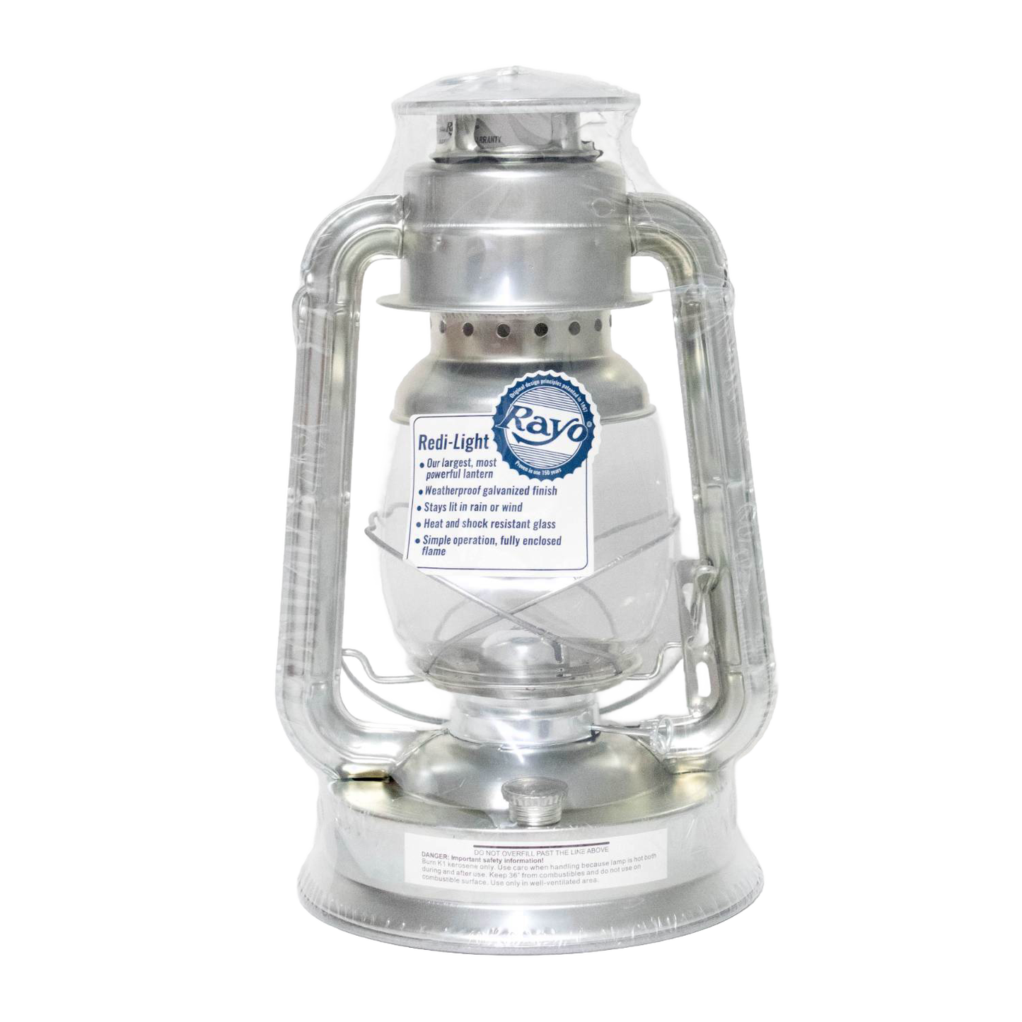 Handcrafted silver metal lantern with weatherproof galvanized finish and shatter-resistant glass globe, designed for reliable use in Farm, Garden & Tool, Camping, Emergency Supplies, and Lamps & Lighting collections.