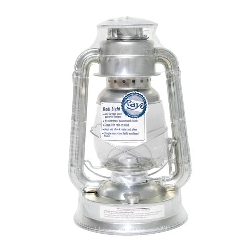 Handcrafted silver metal lantern with weatherproof galvanized finish and shatter-resistant glass globe, designed for reliable use in Farm, Garden & Tool, Camping, Emergency Supplies, and Lamps & Lighting collections.