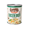 Lehman's 27 oz canned chicken broth with label highlighting all natural, fully cooked broth, shown against a white background, suited for Farm, Garden & Tool, Kitchen & Food, and Emergency Supplies collections.