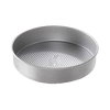Round aluminized steel cake pan with fluted interior surface for even baking and easy release, made in USA, ideal for Kitchen & Food, Cookware, and Baking Supplies collections.