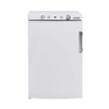 Compact white portable gas refrigerator with easy-to-use control knobs and sturdy handle, handcrafted for reliable outdoor refrigeration in Farm, Garden & Tool and Appliances collections.