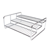 Chrome steel wire 3-tier rack ideal for organizing cans, spice bottles, and small items, versatile for kitchen, bathroom, or office use, featured in Kitchen & Food and Storage collections.