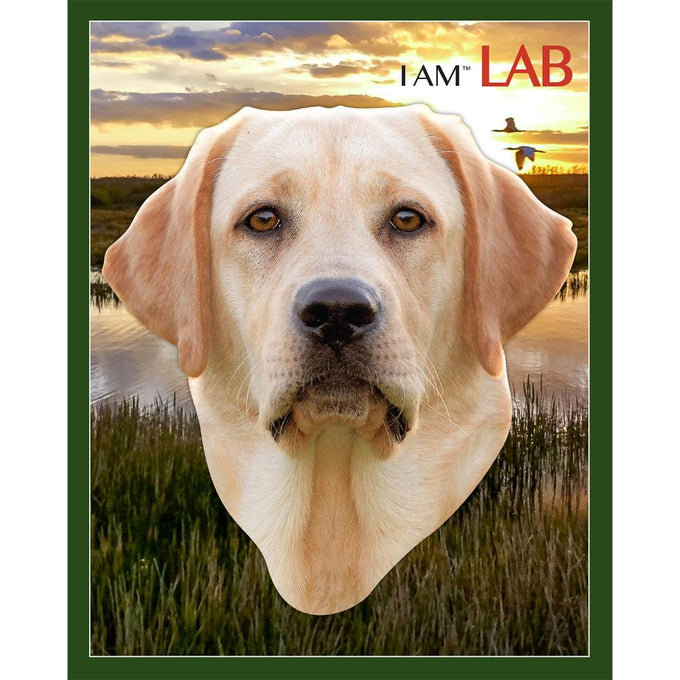 Handcrafted unique-shaped jigsaw puzzle featuring a Labrador Retriever head silhouette with 550 pieces, educational fun facts included, ideal for Toys, Books & Games and Children's Toys collections.