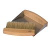 Magnetic brush and stainless steel dustpan with beechwood handles, designed for easy tabletop cleaning and storage, featured in Home & Decor and Household Cleaning collections.