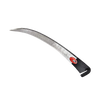 Curved scythe blade featuring a unique pointed tip designed for easier cutting through dense growth, crafted for farm, garden, lawncare, and best seller tool collections.
