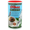Tall cylindrical container of Olbas Wellness Herbal Tea with a red lid, featuring Swiss herbal formula branding and an image of a steaming teacup with herbs, ideal for Kitchen & Food and Brewing Coffee and Tea collections.