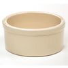 Glossy lead-free glazed small stoneware pet bowl in natural color, designed to stay upright and durable, perfect for Home & Decor, Pet Supplies, USA Made, and Best Sellers collections.