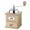 Handcrafted wooden coffee mill with a stainless steel top and ergonomic crank handle, designed for grinding fresh beans, perfect for Farm, Garden & Tool and Brewing Coffee and Tea collections.