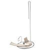 Steel oil lamp element with flat cotton wick, handcrafted in USA, designed for lamps and lighting, ideal for olive oil lamp kits in best sellers and USA made collections.