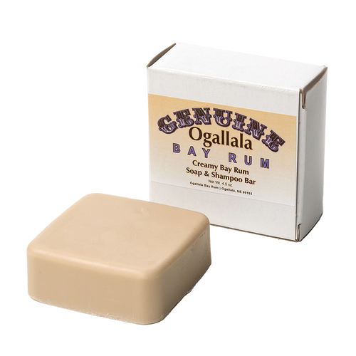 Handcrafted creamy bay rum soap bar made in USA, designed for grooming and personal hygiene, featured in Health & Wellness, Soaps and Soapmaking, and Best Sellers collections.