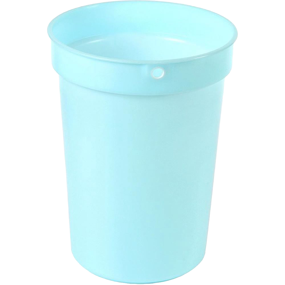 Light blue 3-gallon sap bucket made from high-impact polypropylene, designed for orchard and maple syrup sugaring, featured in Farm, Garden & Tool and Promo Eligible collections.