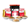 Emergency food bucket with 120 servings of breakfast cereals and granola in resealable pouches, made in USA, ideal for Farm, Garden & Tool, Kitchen & Food, Emergency Supplies, Pantry, and Best Sellers collections.