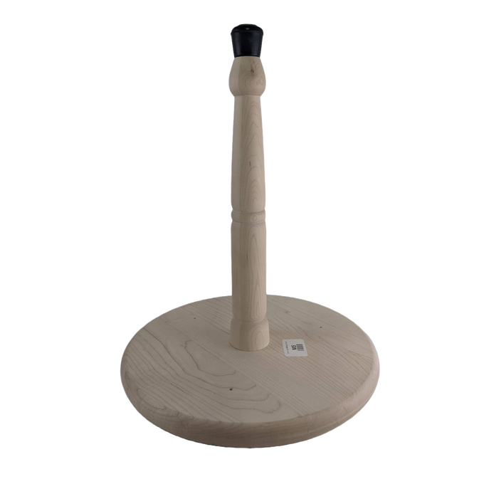 Handcrafted solid hardwood milking stool with a single turned leg and round seat, designed for comfort and back support, made in USA, featured in Farm, Garden & Tool and Animal Care collections.