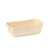 Light beige natural stoneware loaf pan with a smooth, durable finish, handcrafted and made in the USA, perfect for Kitchen & Food, Cookware, and Bread Making Supplies collections.