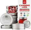 FORJARS Canning Lids and Bands for Regular or Wide Mouth Jars – 12 pk